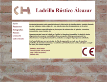 Tablet Screenshot of ladrillorusticoalcazar.com